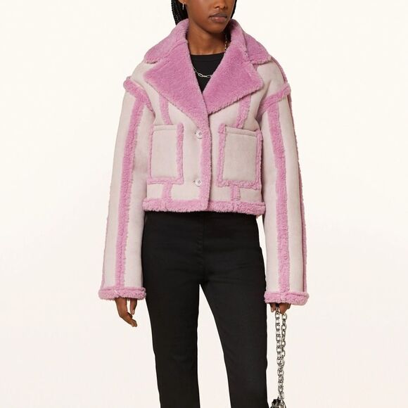 REVOLVE Jackets & Blazers - Revolve Berlin OW Collection Faux Shearling Pink Pastel Jacket Large